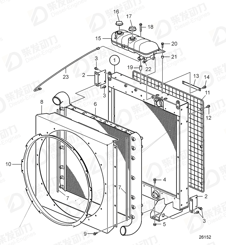 VOLVO Flange screw 984814 Drawing